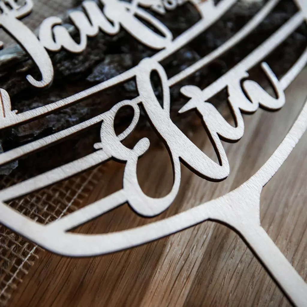 Caketopper zur Taufe Arche Detail Name