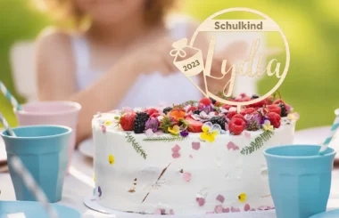 Caketopper für die Einschulung