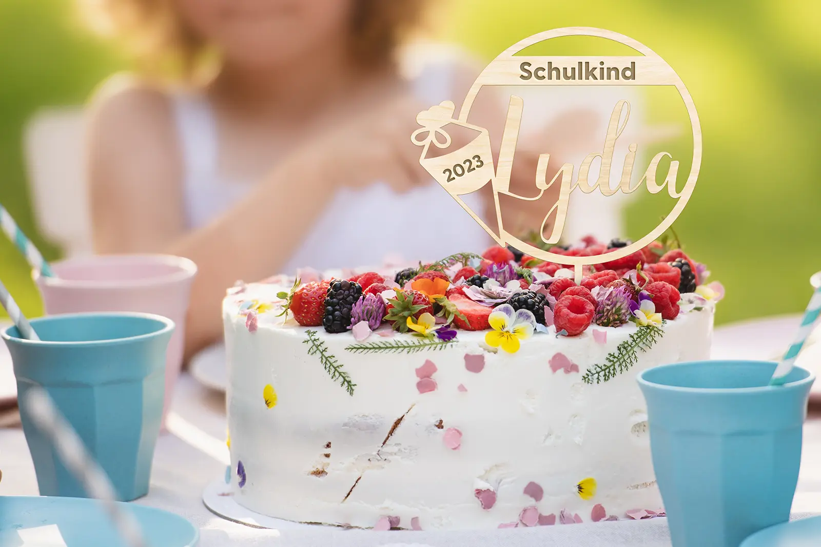 Home 18 Caketopper für die Einschulung