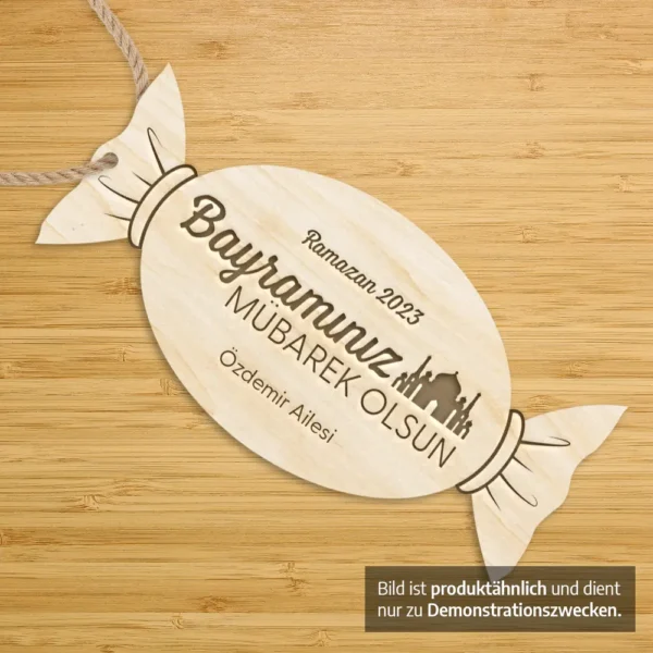 Home 8 Ramadan Geschenkanhänger Bonbon (Rund) - Produktbild