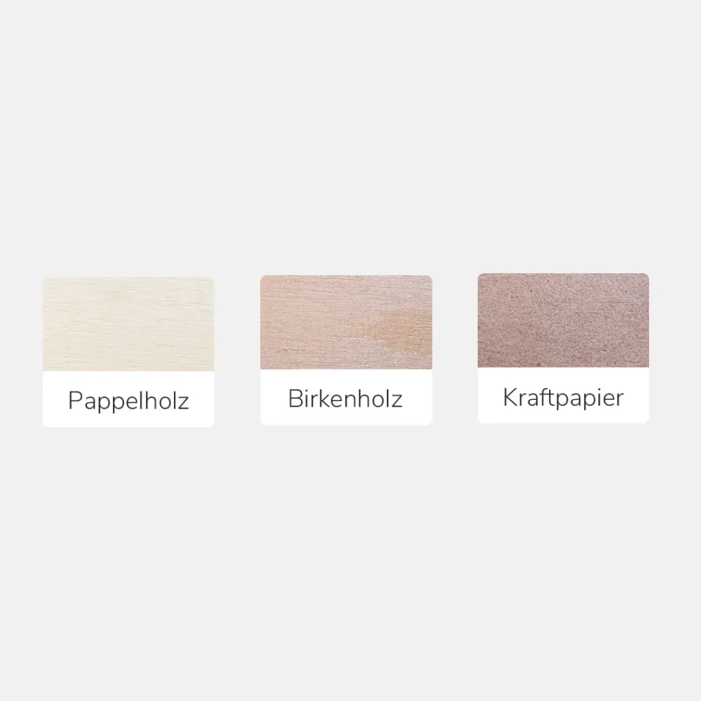 Farb- und Materialübersicht